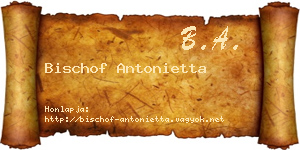 Bischof Antonietta névjegykártya